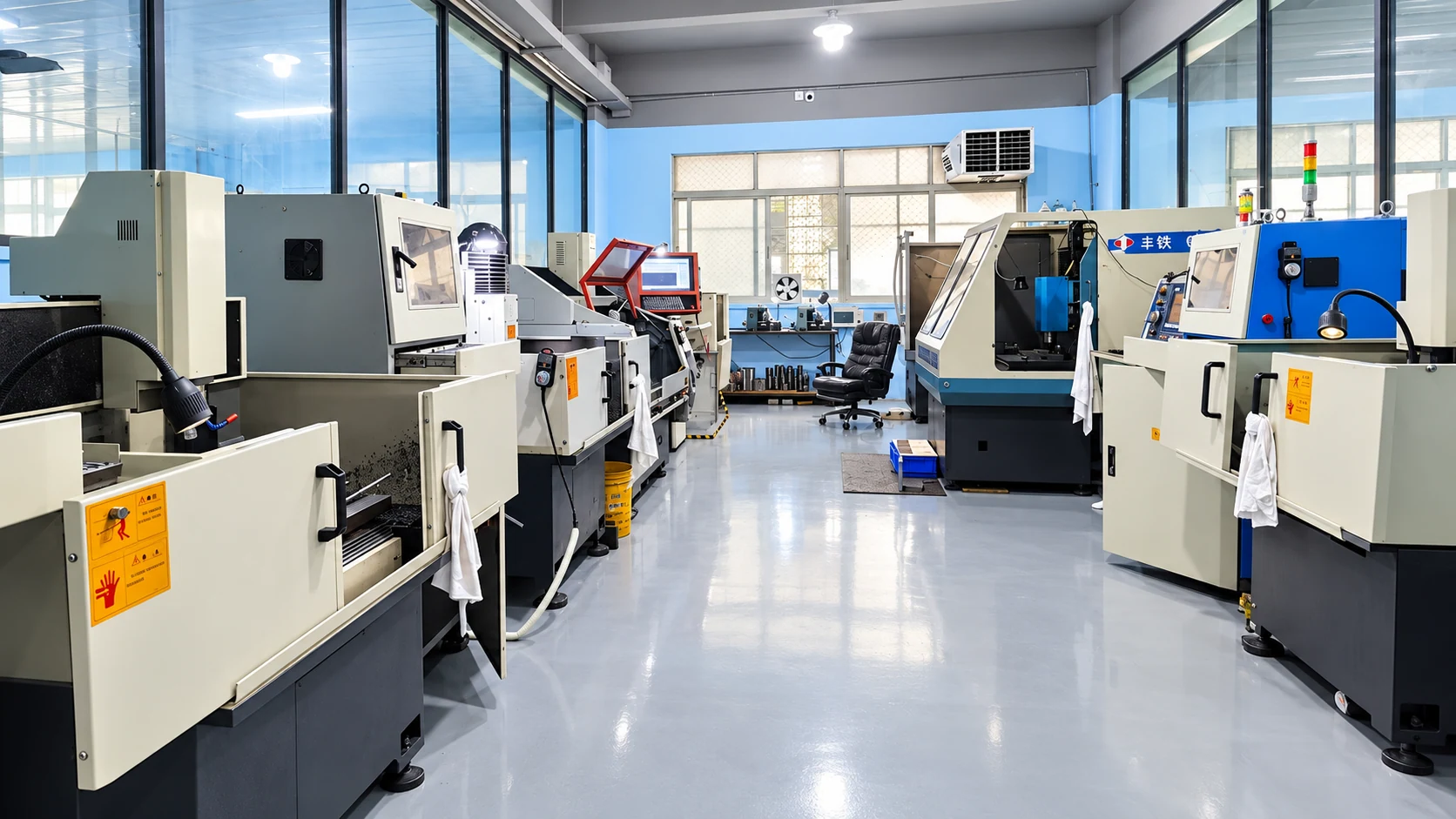 UV Printing workshop view in the production network